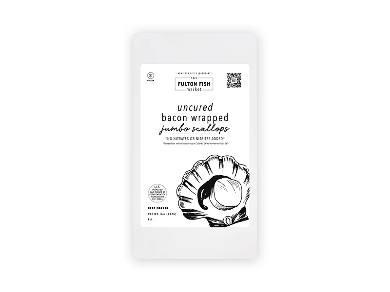 Bacon-Wrapped Jumbo Scallops - 8ct - Image 4