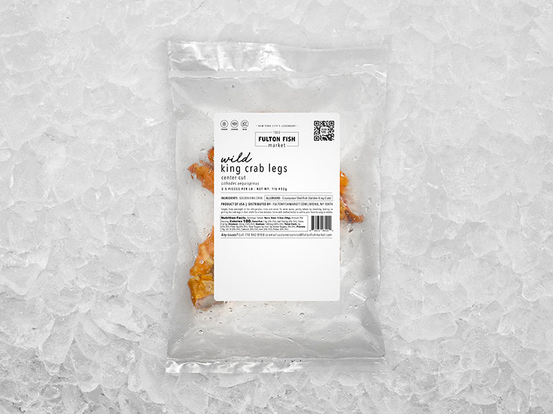 Cooked Wild Jumbo Golden King Crab Center Cut Legs - 1lb - Image 2