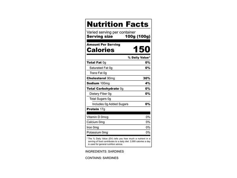 Wild Whole Sardines - 1.1lb - Image 7
