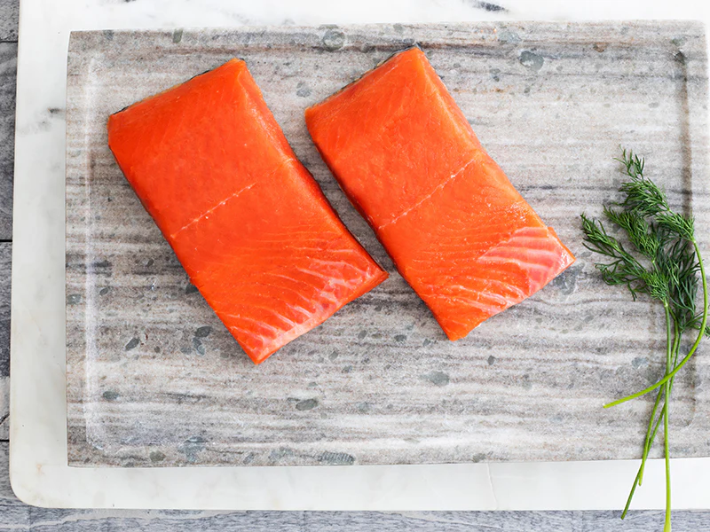 Wild Alaska Copper River Coho Salmon Portion - 1ct