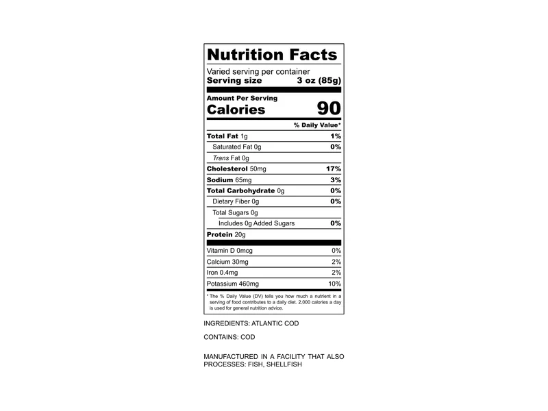 Wild Atlantic Cod Portion - 1ct - Image 9